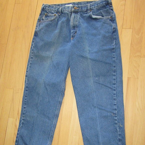 MENS CARHARTT B17 DST JEANS/RELAXED FIT/STRAIGHT LEG/SIZE 38 X 30! - Picture 1 of 8